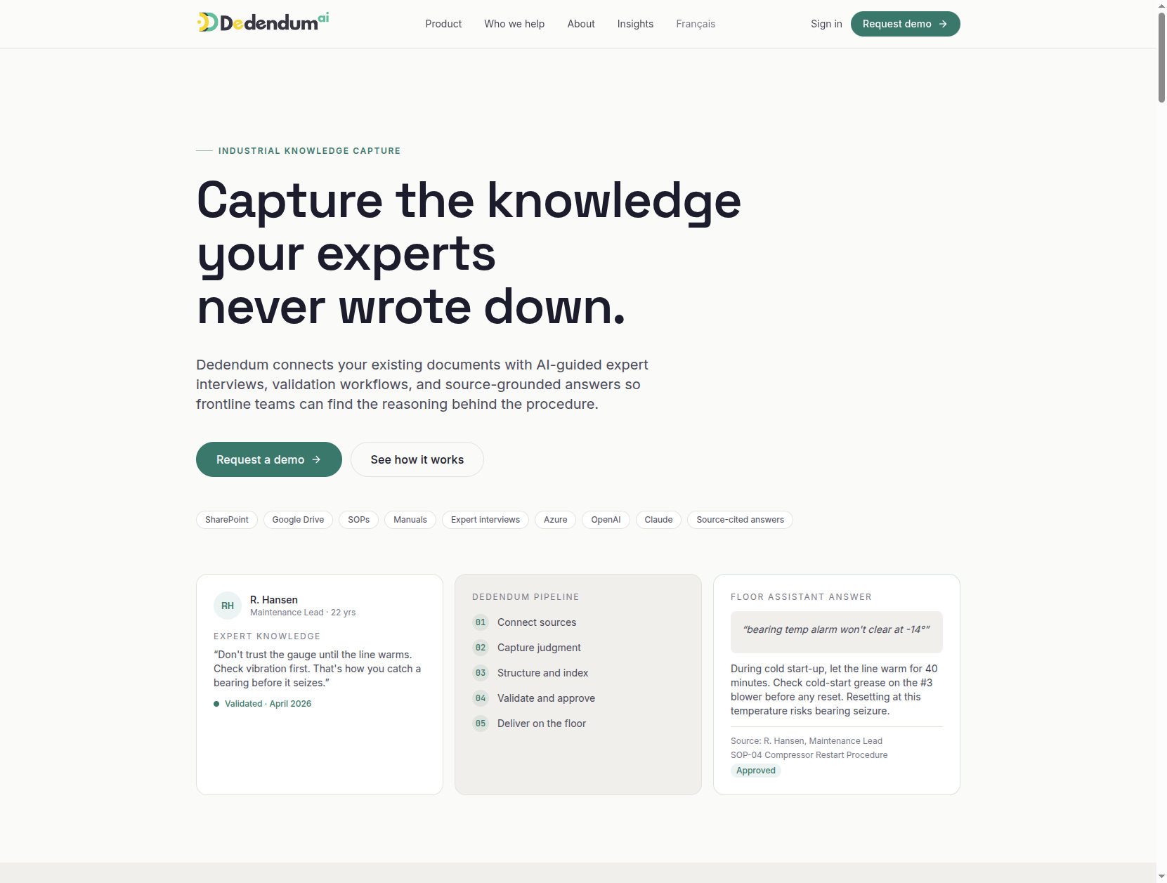 A four-surface AI platform that captures expert know-how